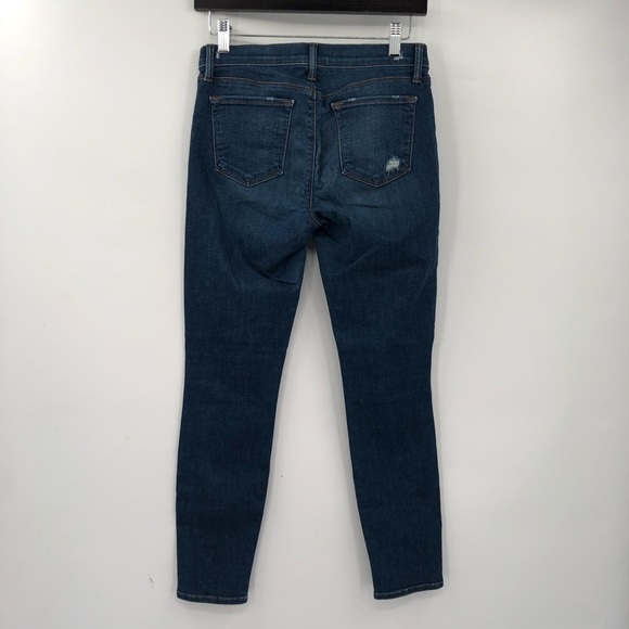 J BRAND Ankle Crop Jeans Skinny Distressed Ripped Stretch Denim Women 27 Affin - Picture 4 of 8